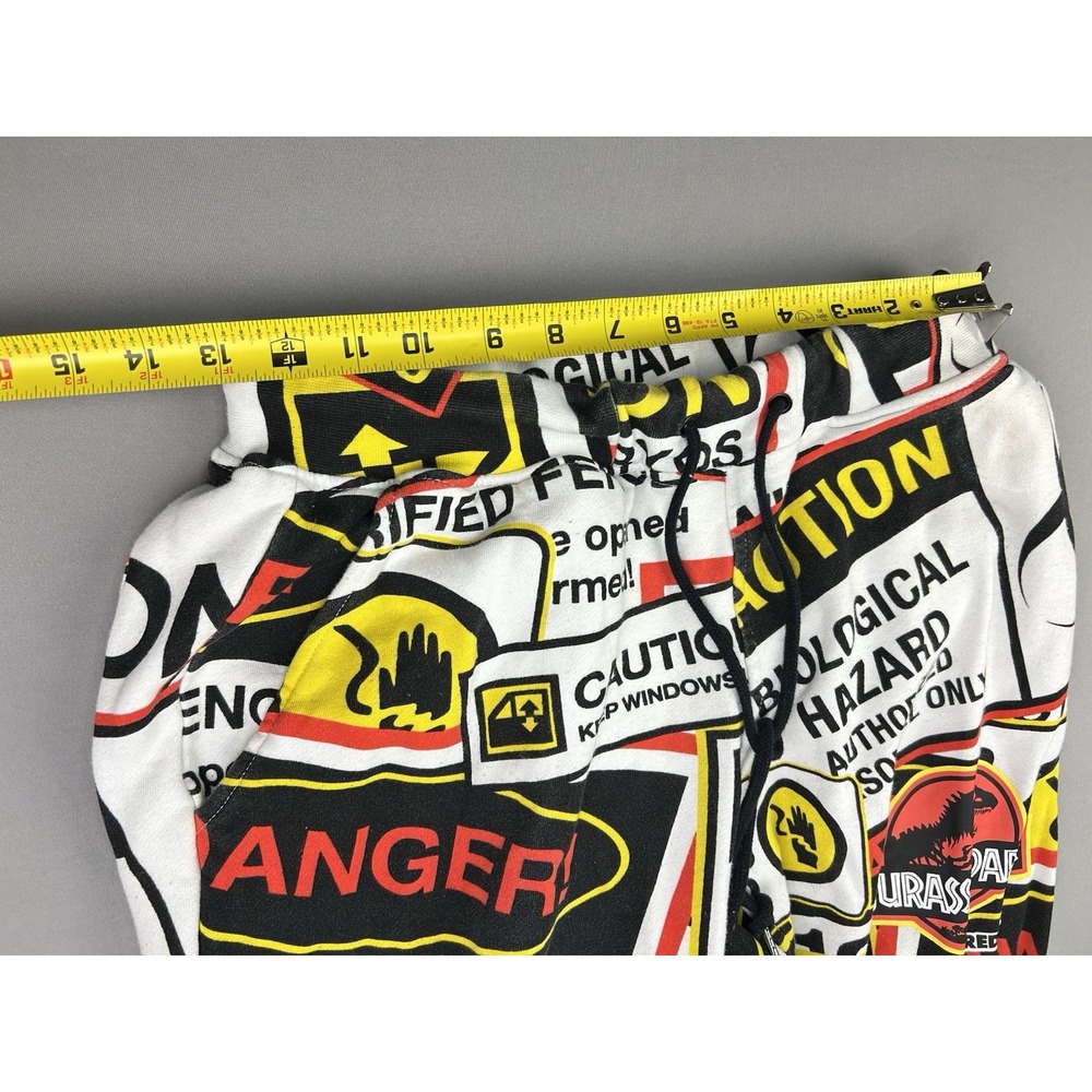 Jurassic Park Men's S The Hundreds Graphic Sweatpants‎ Danger Signs Joggers READ - Picture 7 of 14